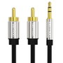 Vention Cable estéreo BCFBG Jack 3.5 macho a 2x RCA macho 1.5m negro
